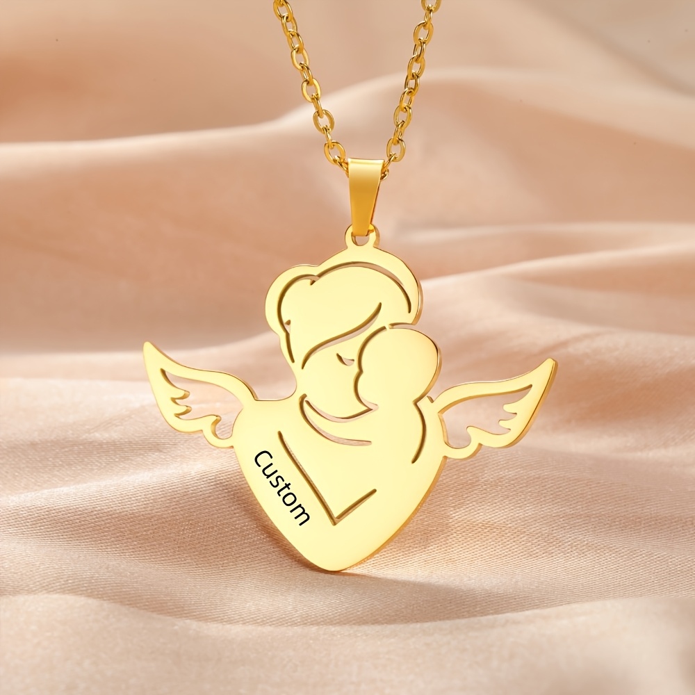 Personalized Stainless Steel Pendant Necklace — Customizable Gift